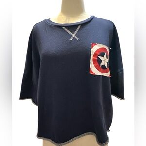 Marvel Navy Captain Women's Top